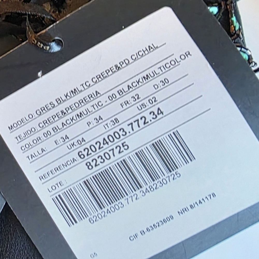 Pronovias Barcelona Embellished Black Halter Gown High-Low Hem-NWT Size 2 - Picture 14 of 15